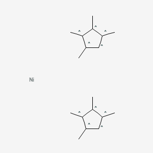 molecular formula C18H26Ni B6288969 双(四甲基环戊二烯基)镍(II)，98% CAS No. 79019-60-6