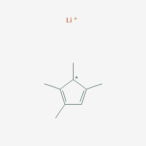 molecular formula C9H13Li B6289013 Lithium tetramethylcyclopentadienide, 95% CAS No. 82061-21-0