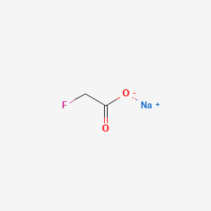 molecular formula C2H2FO2.Na<br>C2H2FO2.Na<br>CH2FCOONa<br>C2H2FNaO2 B6289045 Sodium monofluoroacetate, 99% CAS No. 62-74-8