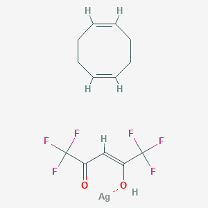 molecular formula C13H14AgF6O2 B6289049 六氟戊二酮银-环辛二烯络合物 CAS No. 38892-25-0