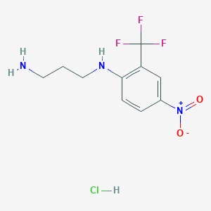 N-[4-Nitro-2-(trifluoromethyl)phenyl]propane-1,3-diamine hydrochloride, 95%