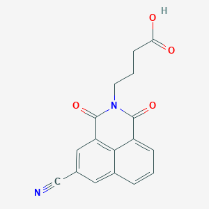 molecular formula C17H12N2O4 B6289103 4-(5-Cyano-1,3-dioxo-1H-benzo[de]isoquinolin-2(3H)-yl)butanoic acid CAS No. 929519-89-1