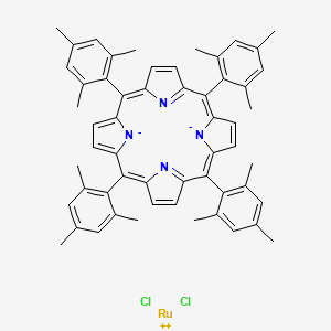 Dichloro[5,10,15,20-tetrakis(2,4,6-trimethylphenyl)-21H,23H-porphinato]ruthenium(IV), 98%