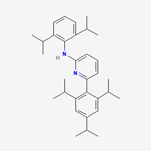 molecular formula C32H44N2 B6289189 (2,6-Diisopropyl-phenyl)-[6-(2,4,6-triisopropyl-phenyl)-pyridin-2-yl]-amine CAS No. 833453-23-9