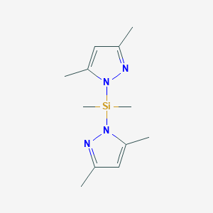 molecular formula C12H20N4Si B6289238 Bis(3,5-dimethylpyrazol-1-yl)dimethylsilane CAS No. 301526-78-3