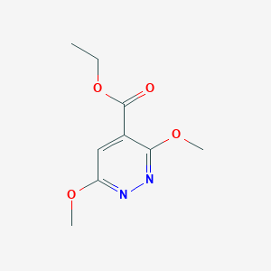 molecular formula C9H12N2O4 B6289256 3,6-Dimethoxy-4-pyridazinecarboxylic acid ethyl ester CAS No. 262353-17-3