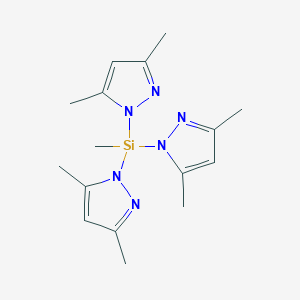 molecular formula C16H24N6Si B6289271 Tris(3,5-dimethylpyrazol-1-yl)methylsilane CAS No. 162716-43-0