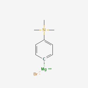 molecular formula C9H13BrMgSi B6289308 4-(Trimethylsilyl)phenylmagnesium bromide, 0.50 M in THF CAS No. 17878-43-2