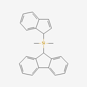 molecular formula C24H22Si B6289347 (Fluoren-9-yl)-(inden-1-yl)dimethylsilane CAS No. 144501-00-8