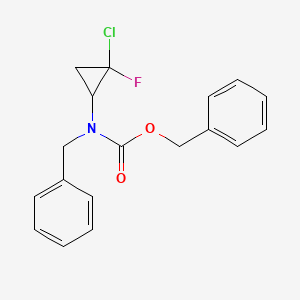 Benzyl N-benzyl-N-(2-chloro-2-fluorocyclopropyl)carbamate