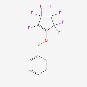 molecular formula C12H7F7O B6289357 2,3,3,4,4,5,5-Heptafluoro-1-phenoxycyclopent-1-ene CAS No. 66463-33-0