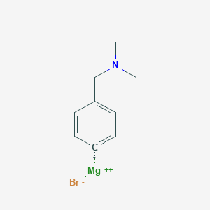 molecular formula C9H12BrMgN B6289378 (4-Dimethylaminomethyl)phenylmagnesium bromide, 0.50 M in THF CAS No. 220341-64-0