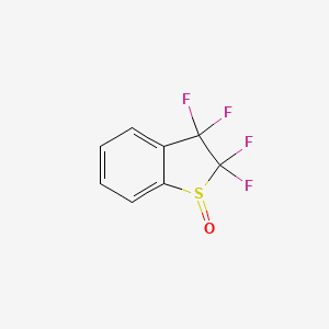 molecular formula C8H4F4OS B6289386 2,3-Dihydro-2,2,3,3-tetrafluoro-benzo[b]thiophene S-oxide CAS No. 146431-25-6