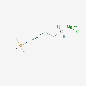 molecular formula C8H15ClMgSi B6289405 5-(Trimethylsilyl)pent-4-ynylmagnesium chloride, 0.50 M in THF CAS No. 113893-39-3