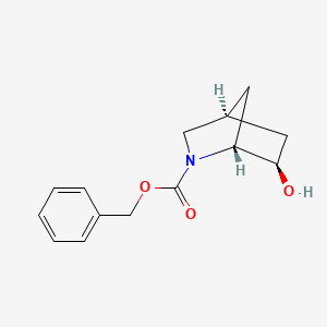 molecular formula C14H17NO3 B6289425 Benzyl (1R,4S,6R)-6-hydroxy-2-azabicyclo[2.2.1]heptane-2-carboxylate CAS No. 2195385-11-4