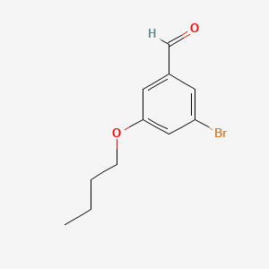 molecular formula C11H13BrO2 B6289523 3-Bromo-5-butoxybenzaldehyde CAS No. 1973419-63-4