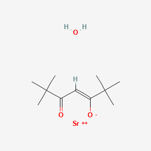 molecular formula C11H21O3Sr+ B6289550 Bis(2,2,6,6-tetramethyl-3,5-heptanedionato)strontium hydrate [Sr(TMHD)2] CAS No. 207683-23-6