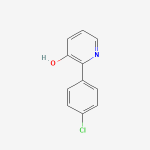 molecular formula C11H8ClNO B6289591 2-(4-Chlorophenyl)-3-hydroxypyridine, 95% CAS No. 42470-80-4