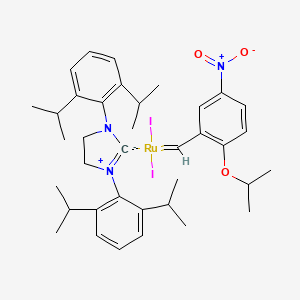 [1,3-Bis(2,6-di-i-propylphenyl)imidazolidin-2-ylidene)(2-i-propoxy-5-nitrobenzylidene) ruthenium(II) diiodide