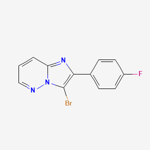 molecular formula C12H7BrFN3 B6289734 3-Bromo-2-(4-fluorophenyl)imidazo[1,2-b]pyridazine CAS No. 2436770-79-3