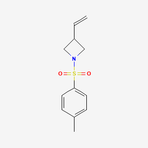molecular formula C12H15NO2S B6289789 1-(p-Tolylsulfonyl)-3-vinyl-azetidine CAS No. 2298317-19-6