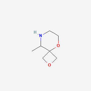 molecular formula C7H13NO2 B6289791 9-Methyl-2,5-dioxa-8-azaspiro[3.5]nonane CAS No. 2172107-89-8
