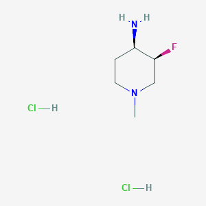 molecular formula C6H15Cl2FN2 B6289794 (3S,4R)-3-Fluoro-1-methyl-piperidin-4-amine dihydrochloride CAS No. 2306246-40-0