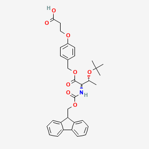 molecular formula C33H37NO8 B6289833 Fmoc-L-Thr(tBu)-MPPA CAS No. 864876-97-1