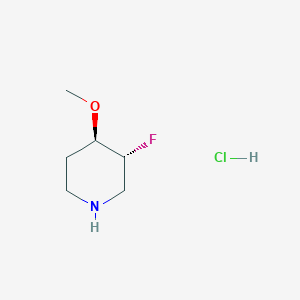 molecular formula C6H13ClFNO B6289858 (3R,4R)-3-Fluoro-4-methoxypiperidine hydrochloride CAS No. 2306248-81-5