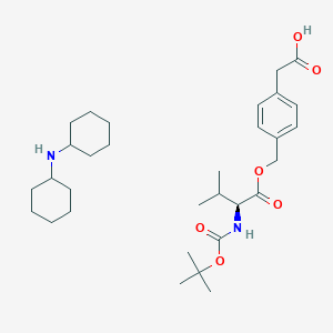 molecular formula C31H50N2O6 B6289876 Boc-L-Val-O-CH2-Ph-CH2-COOH DCHA CAS No. 80613-26-9