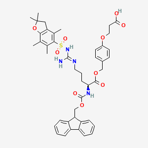 molecular formula C44H50N4O10S B6289904 Fmoc-L-Arg(Pbf)-O-CH2-Ph-OCH2-CH2-COOH CAS No. 1202179-60-9