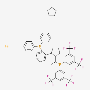 (R)-1-[(R)-1-[Bis[3,5-bis(trifluoromethyl)phenyl]phosphino]ethyl]-2-[2-(diphenylphosphino)phenyl]ferrocene