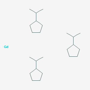 molecular formula C24H48Gd B6289971 Tris(i-propylcyclopentadienyl)gadolinium (III), 98% (99.9%-Gd) (REO) CAS No. 126970-21-6