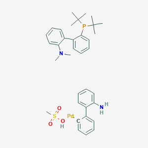 molecular formula C35H46N2O3PPdS- B6289997 [t-BuDavePhos Palladacycle Gen. 3], 98% CAS No. 1445085-92-6
