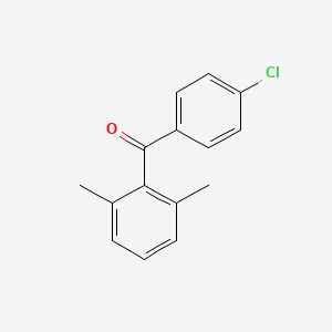 molecular formula C15H13ClO B6290057 4-Chloro-2',6'-dimethylbenzophenone CAS No. 78589-03-4