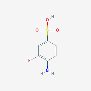 molecular formula C6H6FNO3S B6290058 4-Amino-3-fluorobenzosulfonic acid CAS No. 2369-25-7