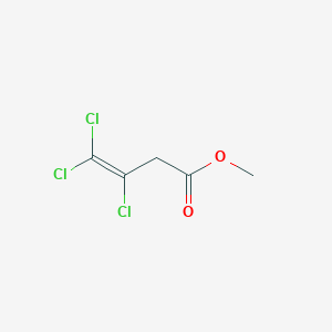 molecular formula C5H5Cl3O2 B6290073 Methyl (trichlorovinyl)acetate, 90% CAS No. 67082-11-5