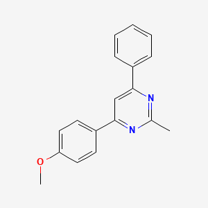 molecular formula C18H16N2O B6290076 2-Methyl-4-(4-methoxyphenyl)-6-phenylpyrimidine CAS No. 67073-22-7