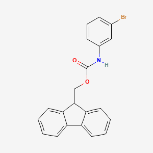 molecular formula C21H16BrNO2 B6290089 (9H-芴-9-基)甲基(3-溴苯基)氨基甲酸酯 CAS No. 2152776-28-6