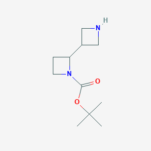 molecular formula C11H20N2O2 B6290104 tert-Butyl 2-(azetidin-3-yl)azetidine-1-carboxylate CAS No. 2167242-16-0