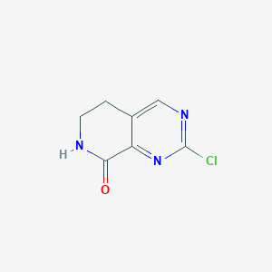 molecular formula C7H6ClN3O B6290115 2-Chloro-5H,6H,7H,8H-pyrido[3,4-d]pyrimidin-8-one CAS No. 2169008-70-0