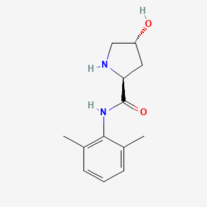 molecular formula C13H18N2O2 B6290135 (2S,4R)-N-(2,6-Dimethylphenyl)-4-hydroxypyrrolidine-2-carboxamide CAS No. 2227488-62-0