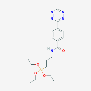 molecular formula C18H27N5O4Si B6290138 Tetrazine-triethoxysilane CAS No. 2565805-80-1