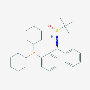 [S(R)]-N-[(S)-[2-(dicyclohexylphosphino)phenyl]phenylmethyl]-2-methyl-2-propanesulfinamide, 95%