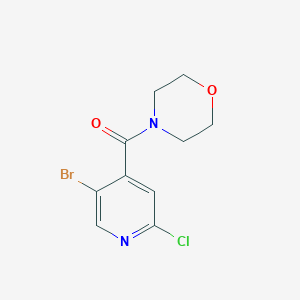 molecular formula C10H10BrClN2O2 B6290490 (5-溴-2-氯吡啶-4-基)(吗啉基)甲酮 CAS No. 1870258-51-7