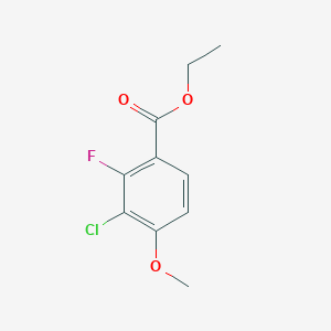 molecular formula C10H10ClFO3 B6290498 Ethyl 3-chloro-2-fluoro-4-methoxybenzoate CAS No. 2112478-44-9