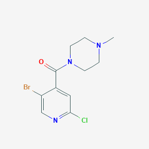 molecular formula C11H13BrClN3O B6290509 (5-Bromo-2-chloropyridin-4-yl)(4-methylpiperazin-1-yl)methanone CAS No. 1996879-52-7
