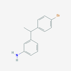 molecular formula C14H14BrN B6290562 3-(1-(4-Bromophenyl)ethyl)aniline CAS No. 2484889-13-4