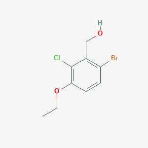 molecular formula C9H10BrClO2 B6290569 (6-Bromo-2-chloro-3-ethoxyphenyl)methanol CAS No. 2386676-58-8