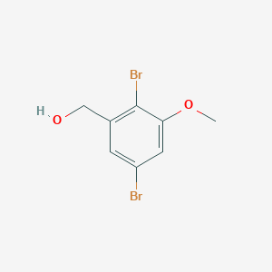 molecular formula C8H8Br2O2 B6290601 (2,5-Dibromo-3-methoxyphenyl)methanol CAS No. 2385491-94-9